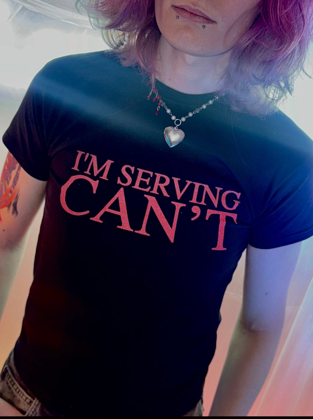 SERVING CAN'T TEE SHIRT
